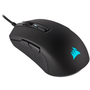 Corsair M55 RGB PRO Ambidextrous Multi-Grip Gaming Mouse, Black, Backlit RGB LED, 12400 DPI, Optical (EU version)