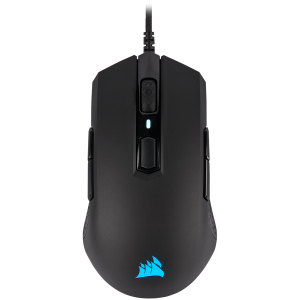 Corsair M55 RGB PRO Ambidextrous Multi-Grip Gaming Mouse, Black, Backlit RGB LED, 12400 DPI, Optical (EU version)