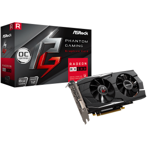 ASROCK Video Card AMD PHANTOM GAMING D RADEON RX 580 8G OC GDDR5 256bit HDMI /Dual DVI-D / 3 x DP Retail