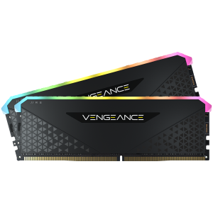 CORSAIR DDR4, 3200MHz 16GB 2x8GB Dimm, 16-20-20-38, XMP 2.0, Vengeance RGB RS, RGB LED, Black PCB, 1.35V, for AMD Ryzen & Intel