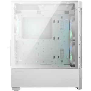 COUGAR Airface RGB White, Mid Tower, 2x 140 1x120 ARGB Fans, RGB Button,  4mm Tempered Glass, Mini ITX / Micro ATX / ATX / CEB/ E-ATX, USB 3.0 x 2, USB 2.0 x 1, 4 Pole Headset Audio Jack x1