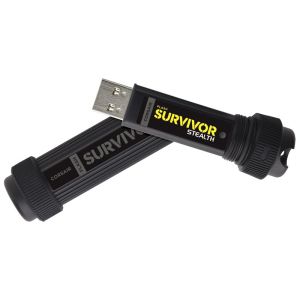 Corsair Flash Survivor Stealth USB 3.0 32GB, Military-Style Design, Plug and Play