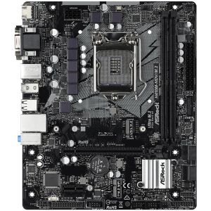 ASROCK Main Board Desktop H410/M2 (S1200, 2xDDR4,1xPCIe x16,1xPCI Ex1, 4 SATA3 ,1xUltra M.2, GLAN,VGA,DVI,HDMI,USB 3.1 ) mATX retail
