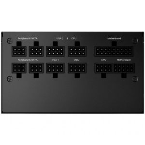 MSI MPG A650GF Power Supply 650W, 80 PLUS Gold, Japanese capacitors, Fully Modular, Flat Black Cables, 140mm fan, EU plug, 10Y