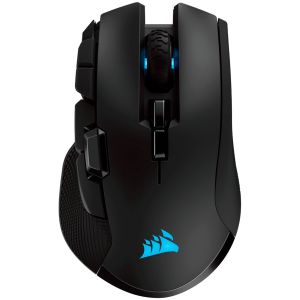 CORSAIR IRONCLAW RGB WIRELESS, Rechargeable with SLISPSTREAM, Black, Backlit RGB LED, 18000 DPI, Optical