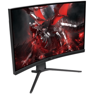 MSI G272CQP Curved Gaming Monitor, 27" 170Hz, 4K WQHD (2560x1440) 16:9, VA Anti-glare, 1000R curve, 1ms, 300nits, 3000:1, 178°/178°, Adaptive Sync, Adjustable Stand, 1x DP, 2x HDMI, 1xType-C, 3Y Warranty