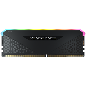 CORSAIR DDR4, 3200MHz 16GB 1x16GB Dimm, 16-20-20-38, XMP 2.0, Vengeance RGB RS, RGB LED, Black PCB, 1.35V, for AMD Ryzen & Intel