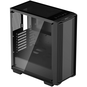 DeepCool CC560 Limited, Mid Tower, Mini-ITX/Micro-ATX/ATX, 1xUSB3.0, 1xUSB2.0, 1xAudio, No Fans, Tempered Glass, Mesh Panel, Black R-CC560-BKNAA0-C-1