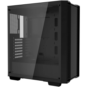DeepCool CC560 Limited, Mid Tower, Mini-ITX/Micro-ATX/ATX, 1xUSB3.0, 1xUSB2.0, 1xAudio, No Fans, Tempered Glass, Mesh Panel, Black R-CC560-BKNAA0-C-1