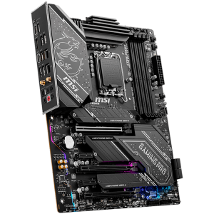 MSI MPG Z790 GAMING PRO WIFI , LGA 1700, INTEL Z790, 4xDDR5, Dual Channel DDR4 up to 7200+(OC)MHz, 3.0 x16 slot, 3x M.2 slots, 1x USB 3.2 Gen 2 (Type-C), 4x USB 3.2 Gen 1, 1x HDMI, 4xEX Debug LED, 2.5G LAN,7.1 Audio, ATX, 3y warranty