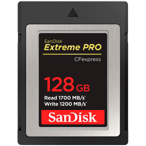 SANDISK Extreme PRO CFexpress Card Type B, 128GB, 1700MB/s Read, 1200MB/s Write