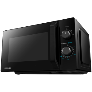 Microwave oven, volume 20L, mechanical control, 800W, 5 power levels, LED lighting, defrosting, cooking end signal, black
