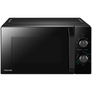 Microwave oven, volume 20L, mechanical control, 800W, 5 power levels, LED lighting, defrosting, cooking end signal, black