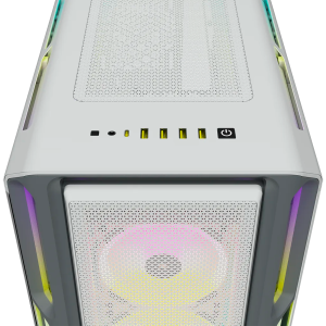 Corsair iCUE 5000T RGB Tempered Glass Mid-Tower Smart Case, White