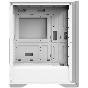 LUX S Arctic EN48298 White, ATX/M-ATX/Mini ITX, U3x1+U2x2, Metal Vents FP & Left TG, 4PCS X24A Arctic Fan & Galaxy II Arctic Fan Control Kit