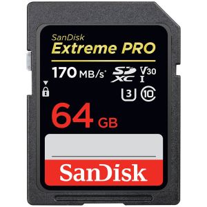 SANDISK Extreme Pro SDXC Card 64GB - 170MB/s V30 UHS-I U3