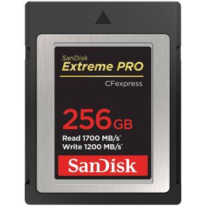 SANDISK Extreme PRO CFexpress Card Type B, 256GB, 1700MB/s Read, 1200MB/s Write