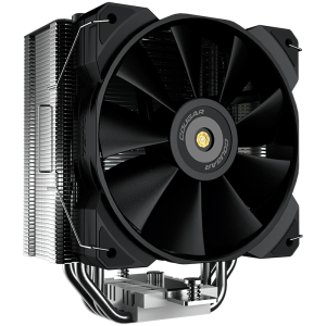 COUGAR Forza 50, 6mm Heat pipe, Nickel Plated Copper Base, 1x MHP120 Fan, Screwdriver Included, Elegant Pipe Caps, 50x135x155mm, Intel LGA 115X/1366/1200/1700/2011/2066, AMD AM5/AM4/FM2/FM1/AM3+/AM3/AM2+/AM2