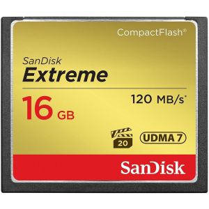 SANDISK Extreme CF 120MB/s, 85MB/s write, UDMA7, 64GB