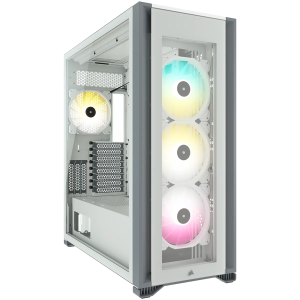 Corsair iCUE 7000X RGB Tempered Glass Full Tower Smart Case, White