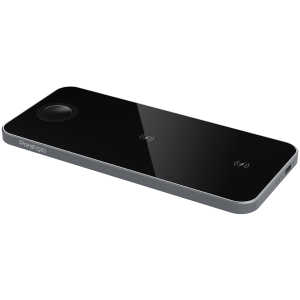 Prestigio ReVolt A5, 3-in-1 wireless charging station for iPhone, Apple Watch, AirPods, wilreless output for phone 7.5W/10W, wireless output for AirPods 5W, wireless output for Apple Watch 2.5W, material: aluminum+tempered glass, black+space grey color.