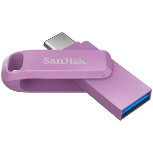 SANDISK Ultra Dual Drive Go USB Type- C, Lavender, Global, 400MB/s 128GB
