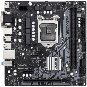 ASROCK Main Board Desktop H510M-HDV (H510, S1200, 2xDDR4, 1xPCIe 4.0x16, 1xPCIe 3.0x1, 4xSATA3, 4xUSB3.2 Gen1, VGA, DVI-D, HDMI, GLAN, mATX) Retail