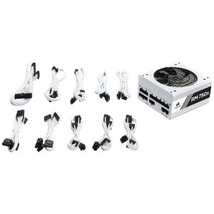 CORSAIR RMx White Series RM750x — 750 Watt 80 PLUS Gold Certified Fully Modular PSU (EU)