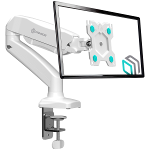 ONKRON Monitor Desk Mount for 13 to 32-Inch LCD LED OLED Screens up to 8 kg, White