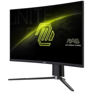 MSI MAG 27CQ6PF Curved Gaming Monitor, 27" 180Hz, WQHD (2560x1440) 16:9, Rapid VA Anti-glare, 1500R Curve, 0.5ms, 300nits, 5000:1, 178/178, AMD FreeSync, HDR Ready, Adjustable Stand, 1x DP, 2x HDMI, 3Y Warranty