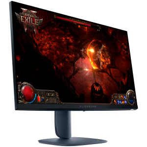 Monitor LED Alienware AW2725DM 27" 2560x1440, QHD, 180Hz, Fast IPS AG, 16:9, 1000:1, 400 cd/m2, 2ms/1ms, 178/178, 95% DCI-P3, DP 1.4, 2xHDMI 2.1, 1xUSB-B, 2xUSB-A, Flicker-free, Tilt, Swivel, Pivot, Height Adjust (11cm), G-SYNC, FS Pr. HDR400, 3Y