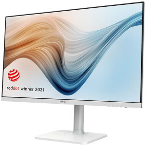MSI Modern MD271PW Monitor, 27" 75Hz, FHD (1920x1080) 16:9, IPS Anti-glare, 5ms, 250nits, 1000:1, 178°/178°, Adjustable Stand, Anti-Flicker,1x HDMI, 1x Type-C, 3Y Warranty