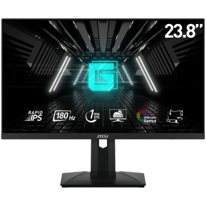 MSI G244PF E2 Gaming Monitor, 23.8" 180Hz, FHD (1920x1080) 16:9, Rapid IPS Anti-glare, 1ms, 300nits, 1000:1, 178°/178°, Adaptive-Sync, Adjustable Stand, 1x DP, 2x HDMI, 3Y Warranty