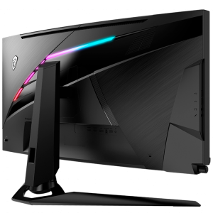 MSI Optix MEG381CQR Plus Curved Gaming Monitor, 37.5" 175Hz, UWQHD+ (3840x1600) 21:9, Rapid IPS Anti-glare, 400nits, 1000:1, 178°/178°, HDR, 2300R Curve, G-SYNC ULTIMATE, Mouse Bungee, 2x HDMI, 1xDP, 3xUSB 3.2, Adjustable stand, 3Y Warranty