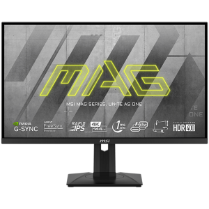 MSI MAG 274UPF Gaming Monitor, 27" 144Hz, 4K UHD (3840x2160) 16:9, Rapid IPS Anti-glare, 1ms, 400nits, 1000:1, 178°/178°, FreeSync Premium, G-syn compatible, Adjustable Stand, 1x DP, 2x HDMI, 1x USB Type-C,  3Y Warranty