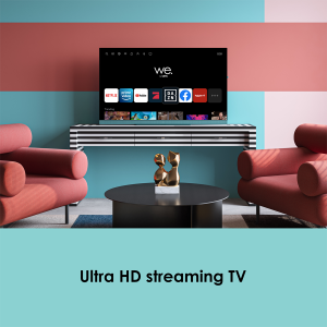 WE. SEE By Loewe TV 43'', Streaming TV, 4K Ult, LED HDR, Integrated soundbar, Aqua Blue