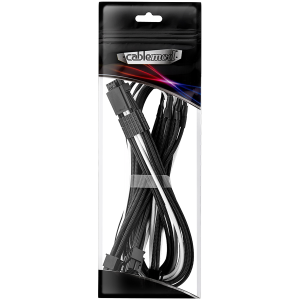 CableMod E-Series Pro ModMesh Sleeved 12VHPWR PCI-e Cable for Super Flower Leadex Platinum / Platinum SE / Titanium / V Gold Pro / V Platinum Pro, EVGA G7 / G6 / G5 / G3 / G2 / P2 / T2 (Black + White, Nvidia 4000 series, 16-pin to Quad 8-pin, 60cm)