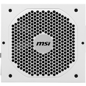 MSI MPG A750GF White Power Supply 750W, 80 PLUS Gold, Japanese capacitors, Fully Modular, Flat Black Cables, 100~240VAC, 47-63HZ, 140mm fan, 160x150x86 mm, ATX, 2xEPS, 6xPCI-E, 8XSATA, 4xMOLEX, FDD, EU plug, 10Y