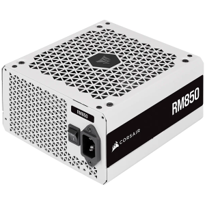 Corsair RM Series (2021), White, RM850, 850 Watt, 80 PLUS GOLD Certified, Fully Modular Power Supply, EU Version