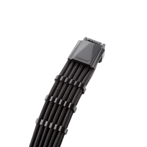 CableMod E-Series Pro ModMesh Sleeved 12VHPWR PCI-e Cable for Super Flower Leadex Platinum / Platinum SE / Titanium / V Gold Pro / V Platinum Pro, EVGA G7 / G6 / G5 / G3 / G2 / P2 / T2 (Black, Nvidia 4000 series, 16-pin to Dual 8-pin, 600mm)