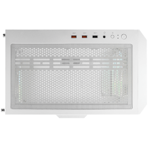 COUGAR DUOFACE RGB (White), Mid Tower, Tempered Glass + Mesh Front Panels, 3x 140 ARGB Fans, RGB Button, 4mm Tempered Glass, Mini ITX / Micro ATX / ATX, USB 3.0 x 2, USB 2.0 x 1, Mic + Audio x 1