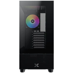 Xigmatek Endorphin Air V2 EN41822 Black, E-ATX/ATX/M-ATX/MINI ITX, USB3.0 X2, TYPE C X1, HD AUDIO, Mesh PSU Shroud, 2PCS Seamless TG, 4PCS S20A&Galaxy II Box & Remote