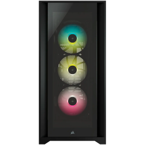 Corsair iCUE 5000X RGB Tempered Glass Mid-Tower Smart Case, Black