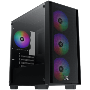 NYX Air II, EN42270, MATX, U3x1 & U2x2, Meshed Grill Frontpanel & Left TG, Front 4PCS Z20F Fan