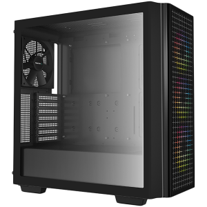 DeepCool CG540, Mid Tower, Mini-ITX/Micro-ATX/ATX/E-ATX, 2xUSB3.0, 1xAudio, 3x120mm Pre-Installed ARGB Fans + 1x140mm Black Fan, Tempered Glass, Mesh Panel, Black, R-CG540-BKAGE4-G-1