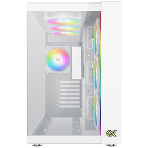 Xigmatek AQUA Ultra Air Arctic EN41914 White, E-ATX/ATX/M-ATX/MINI ITX, USB 3.0 X 2, USB 2.0 X 2, USB-C X 1, HD AUDIO, Mesh Top,2PCS TG,ARGB Strip,7PCS Z20A Arctic
