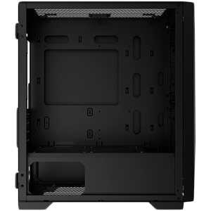 Xigmatek Gemini II EN48649, Black, MATX/ Mini-ITX, U3x1+U2x2, Meshed Grill ARGB LED Frontpanel & Left TG, 3PCS X24F Fixed RGB Fan