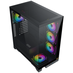 Xigmatek Endorphin Ultra EN41327 Black, E-ATX/ATX/M-ATX/MINI ITX, USB 3.0 X 1, USB-C X 1, HD AUDIO, Front & Left Seamless TG, 5PCS M20A & Galaxy II Fan Control Kit