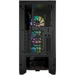 Corsair iCUE 4000X RGB Tempered Glass Mid-Tower, Black