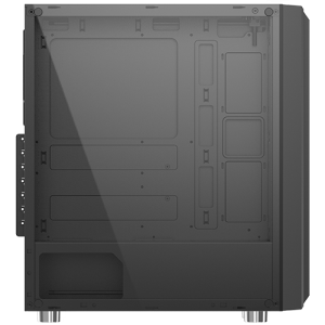 Chassis Helios EN43224, ATX, M-ATX, Mini ITX USB3.0x1 + USB2.0x2, Rainbow LED Stripe Frontpanel, Left Tempered Glass, 1xCR120
